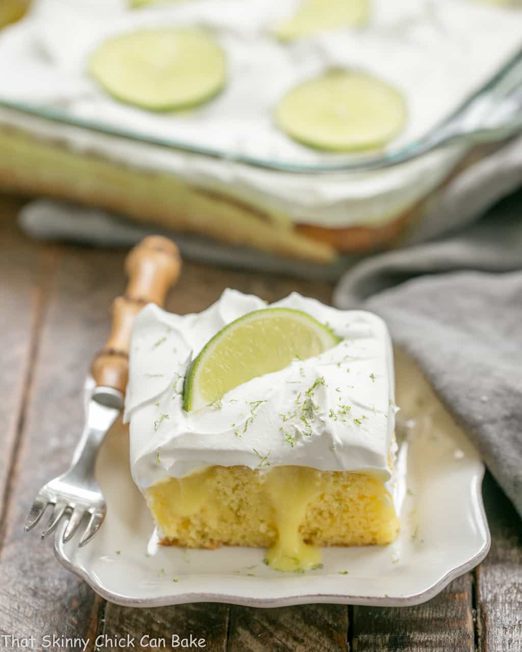 Easy Margarita Poke Cake | A couple shortcuts make this decadent dessert a breeze to make!