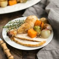 Sheet Pan Chicken with Roasted Fall Vegetables | One pan; one delicious meal!