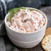 Easy Smoked Salmon Dip with Capers | Only 5 ingredients in this magnificent dip!!!