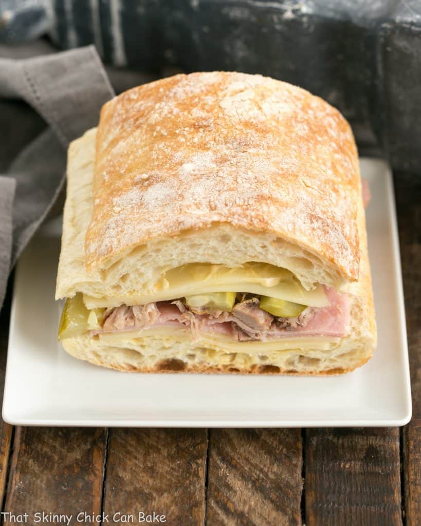 Ciabatta Cubano Sandwich Recipe - That Skinny Chick Can Bake