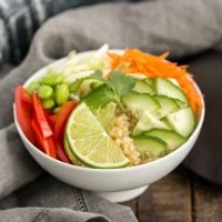 Thai Vegetable Quinoa Bowl | A healthy, flavor packed meal!