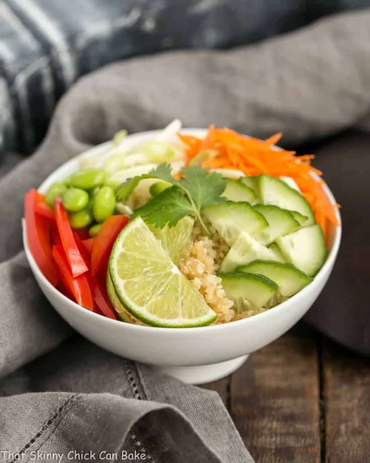 Thai Vegetable Quinoa Bowl | A healthy, flavor packed meal!