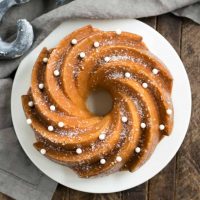 White Chocolate Bundt Cake | Flavored with vanilla and a touch of almond, this glazed Bundt cake is a winner!