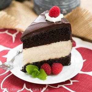 Cheesecake Filled Chocolate Cake