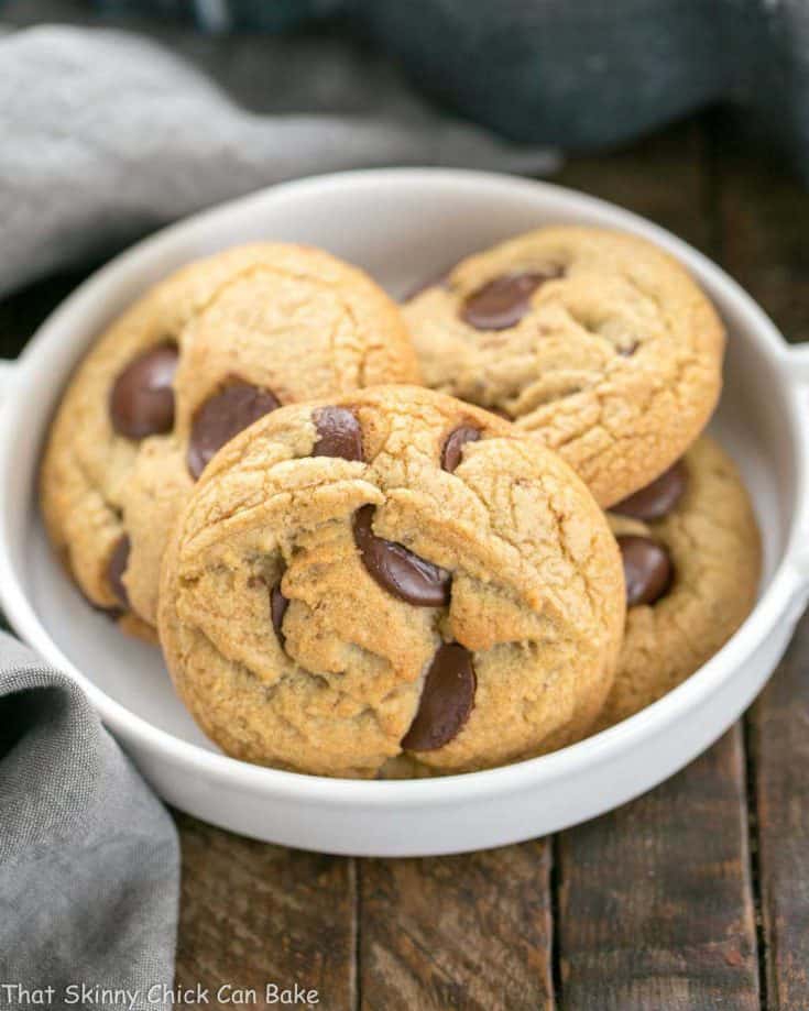 Brown Butter Chocolate Chip Cookies - with a boost of deliciousness from nutty brown butter and dark brown sugar!