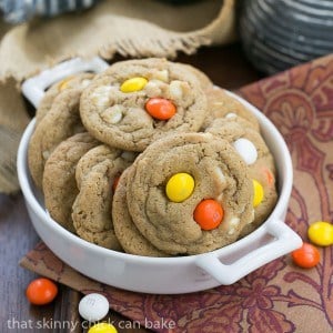 M&M White Chocolate Macadamia Nut Cookies