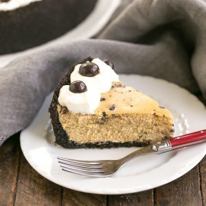 Mocha Cheesecake with Chocolate Chips