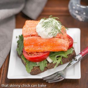 Open-Faced Salmon Sandwiches with Herb Cucumber Relish