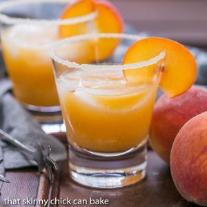 Fresh Peach Margaritas Recipe