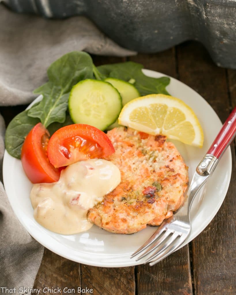 Fresh Salmon Cakes Tasty & Elegant That Skinny Chick Can Bake