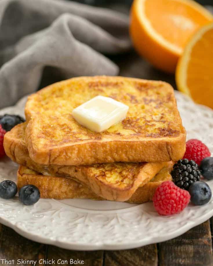 Grand Marnier French Toast - a double dose of orange added to this classic breakfast dish