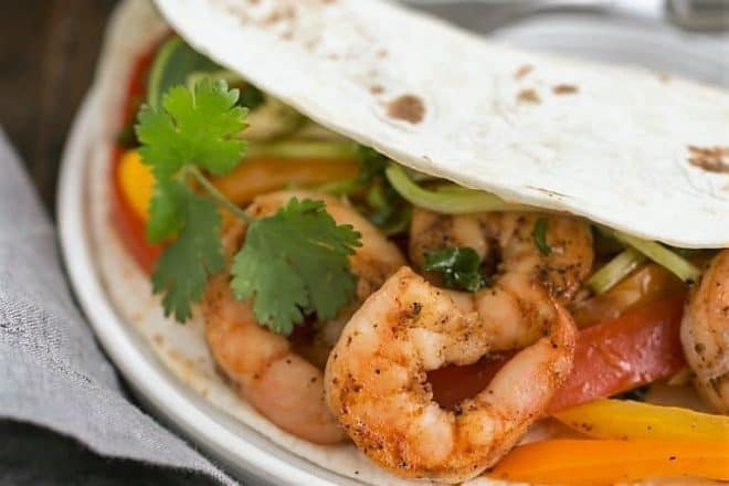 Spicy Shrimp Fajitas - an easy seafood recipe with a southwest flair
