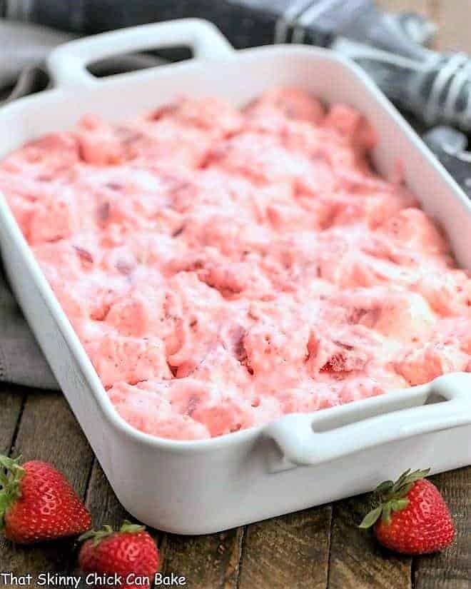 Strawberry Angel Food Dessert - That Skinny Chick Can Bake