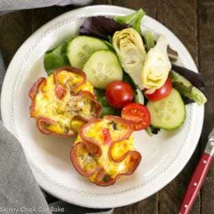 Egg Muffins in Ham Cups - a scrumptious, portable omelet