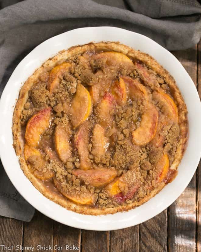 Easy Peach Crumb Pie