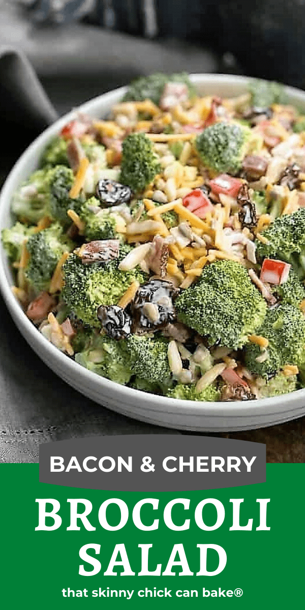 Broccoli Salad photo and text collage.