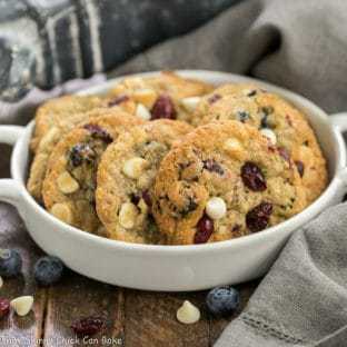 White Chocolate Chip Cookies with Dried Berries