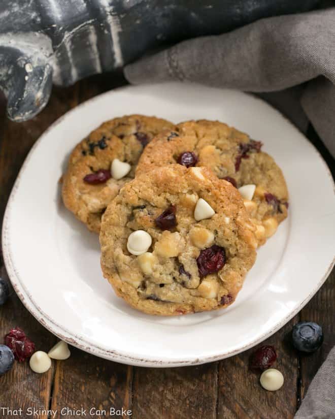 White Chocolate Chip Cookies with Dried Berries