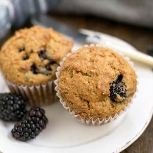 Blackberry Bran Muffins