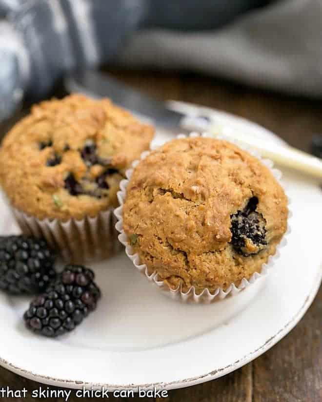 Blackberry Bran Muffins