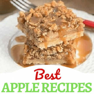 Best Apple Recipes collage with a photo over a title text box