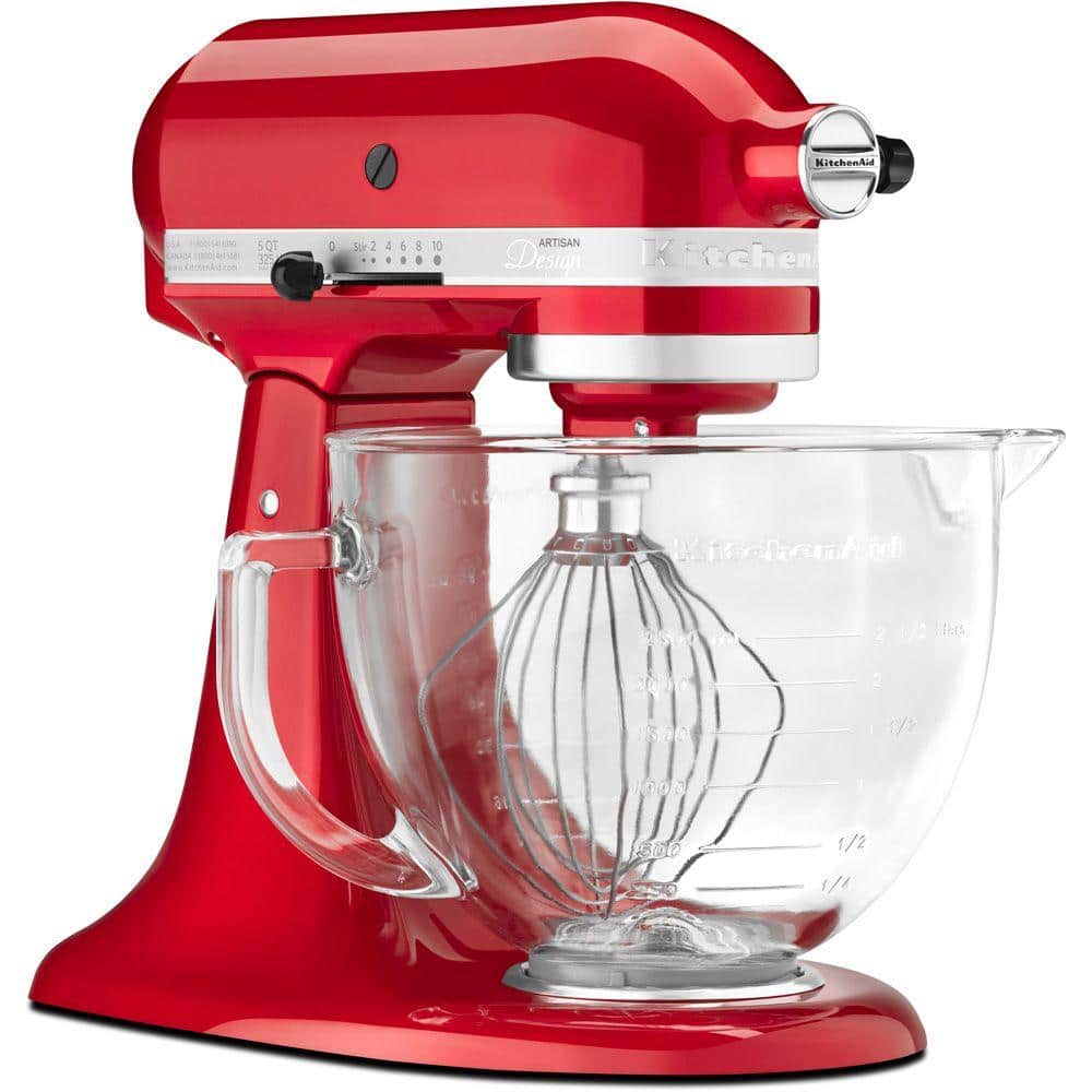 KitchenAid KSM150PSER Artisan Tilt-Head Stand Mixer with Pouring Shield, 5-Quart, Empire Red