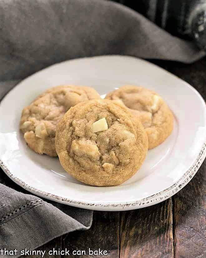 White Chocolate Macadamia Nut Cookies - Soft & Chewy - That Skinny Chick Can Bake