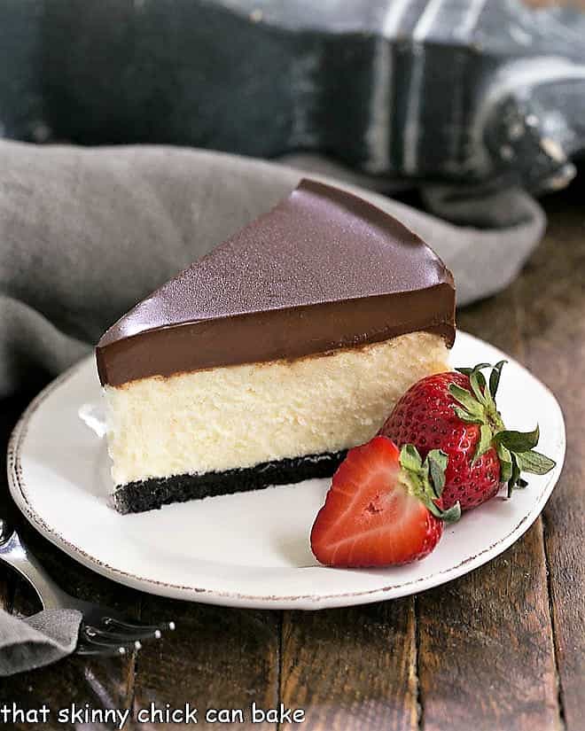 Chocolate shop ganache cheesecake