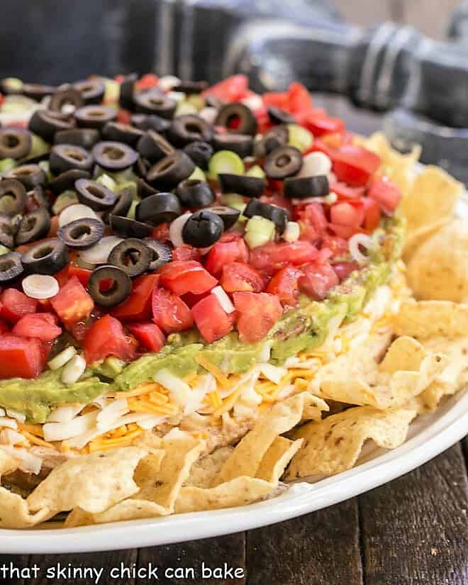 Side view of 7 Layer Dip.