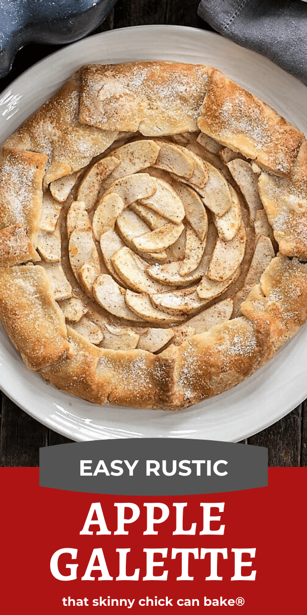 Apple Galette photo and text collage for Pinterest