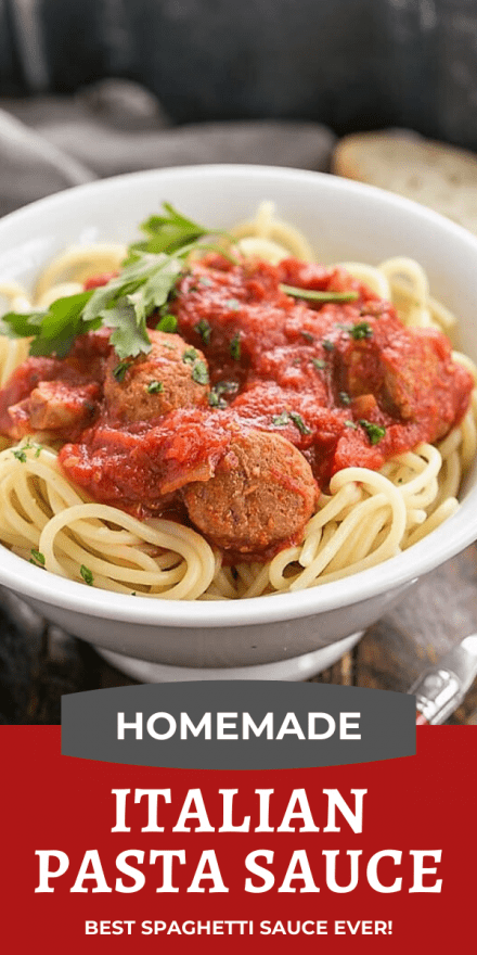 The best homemade pasta sauce recipe photo and text collage