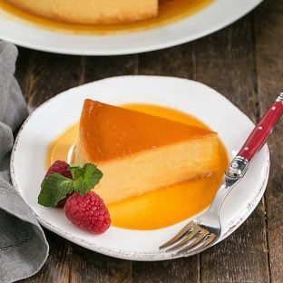 Cream cheese flan featured image