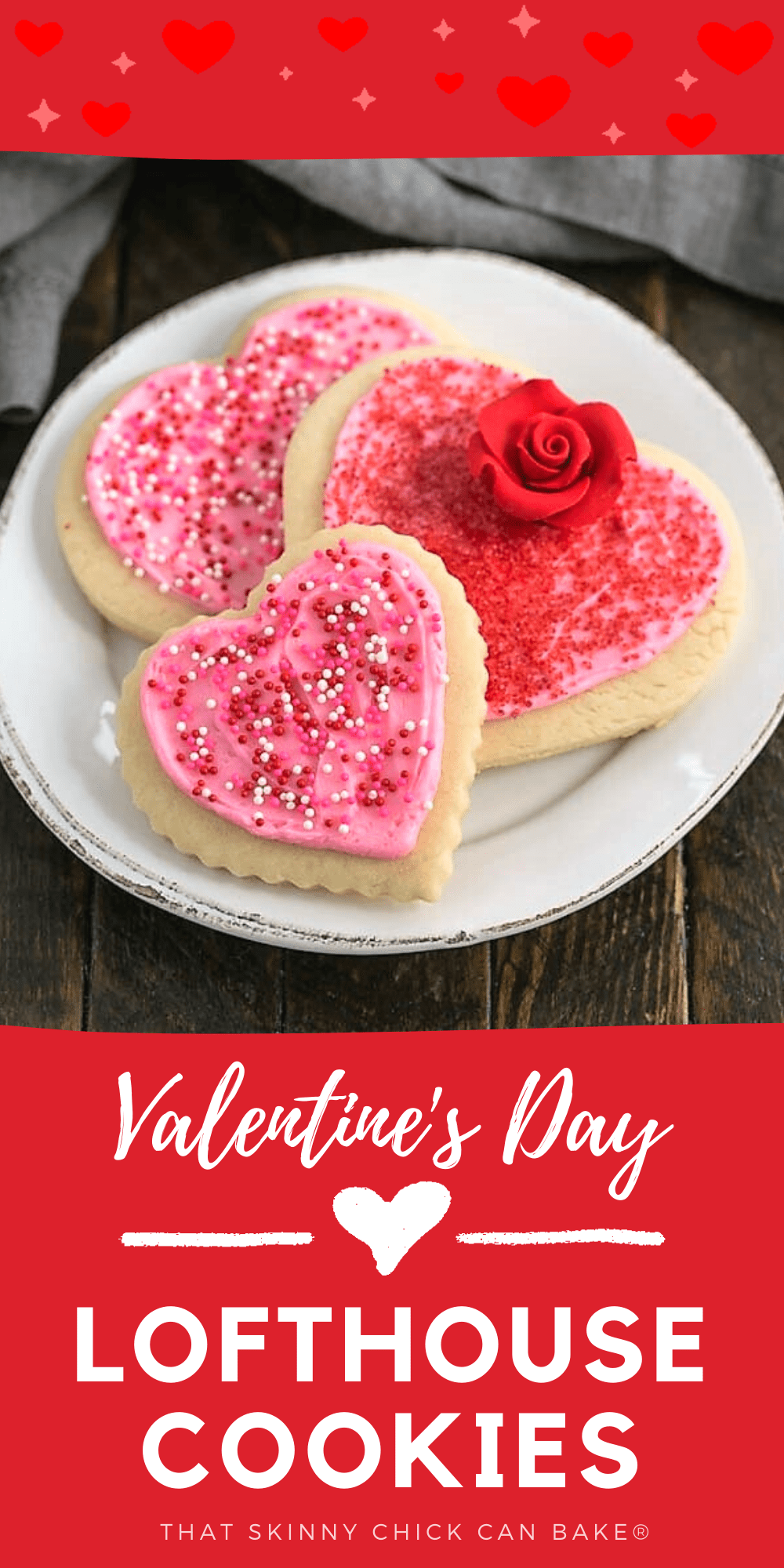 Lofthouse cookies for Valentine's Day collage.