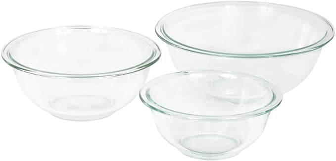 3 Pyrex Mixing Bowls