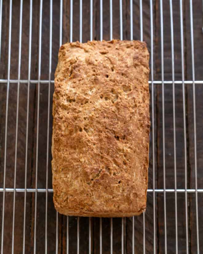 Baked Brown Bread cooling rack.