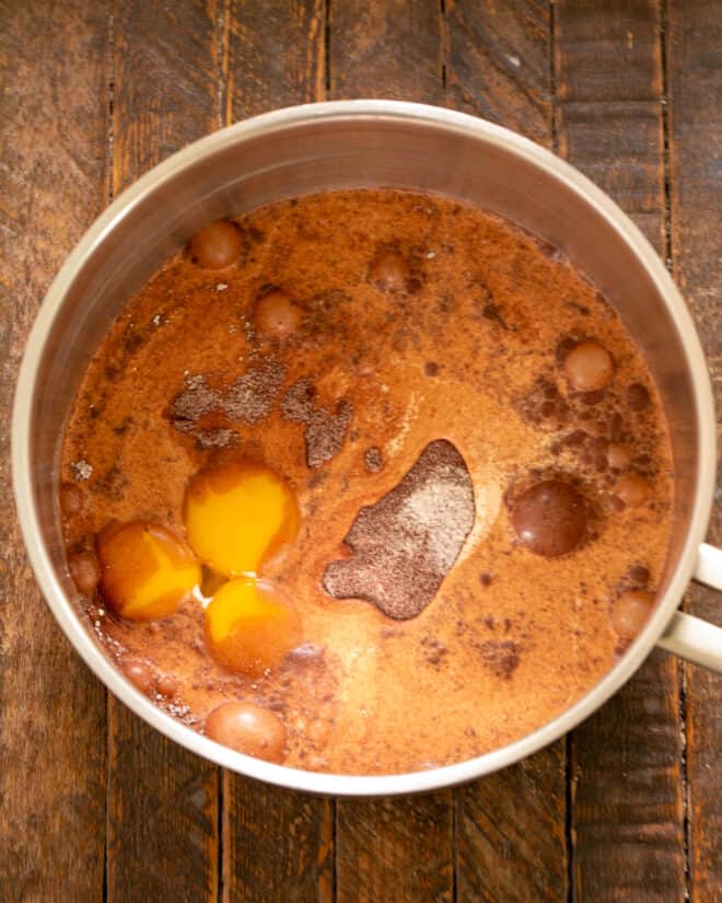Chocolate Pudding Step 2 process shot.