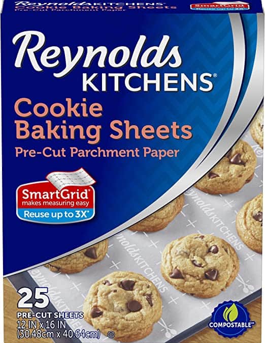 Reynolds Cookie Baking Sheets Non-Stick Parchment Paper, 25 Sheet, 4 Count