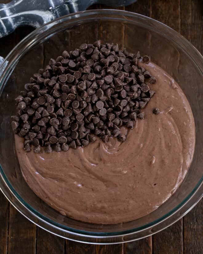 Add chocolate chips.