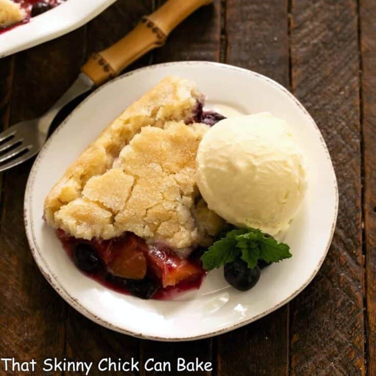 Peach Blueberry Cobbler Recipe