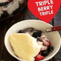Mixed Berry trifle image for Facebook.